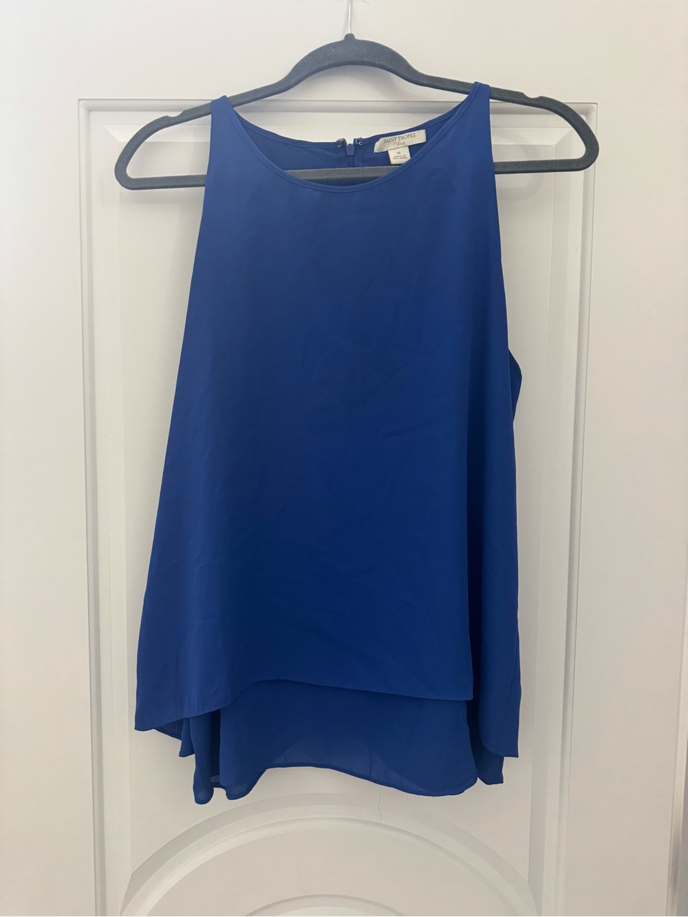 Saint Tropez West Cobalt Blue Layered Sleeveless Camisole